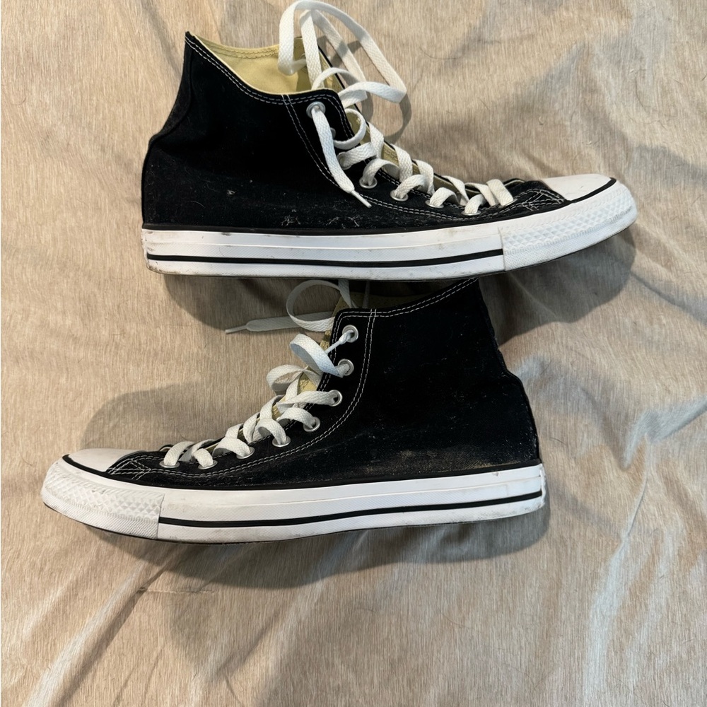 Black High-Top Sneakers